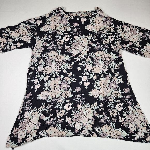 Vince Camuto Kimono Womens M Boho Floral Open Front Top Swim Coverup Vacation - Picture 14 of 15